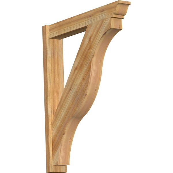 Ekena Millwork Funston Traditional Rough Sawn Outlooker, Western Red Cedar, 6"W x 36"D x 44"H OUT06X36X44FST01RWR - main